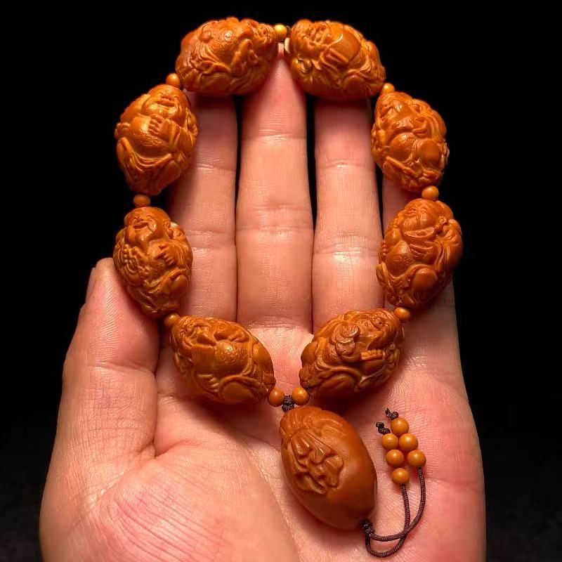 Authentic golden sandalwood bracelet